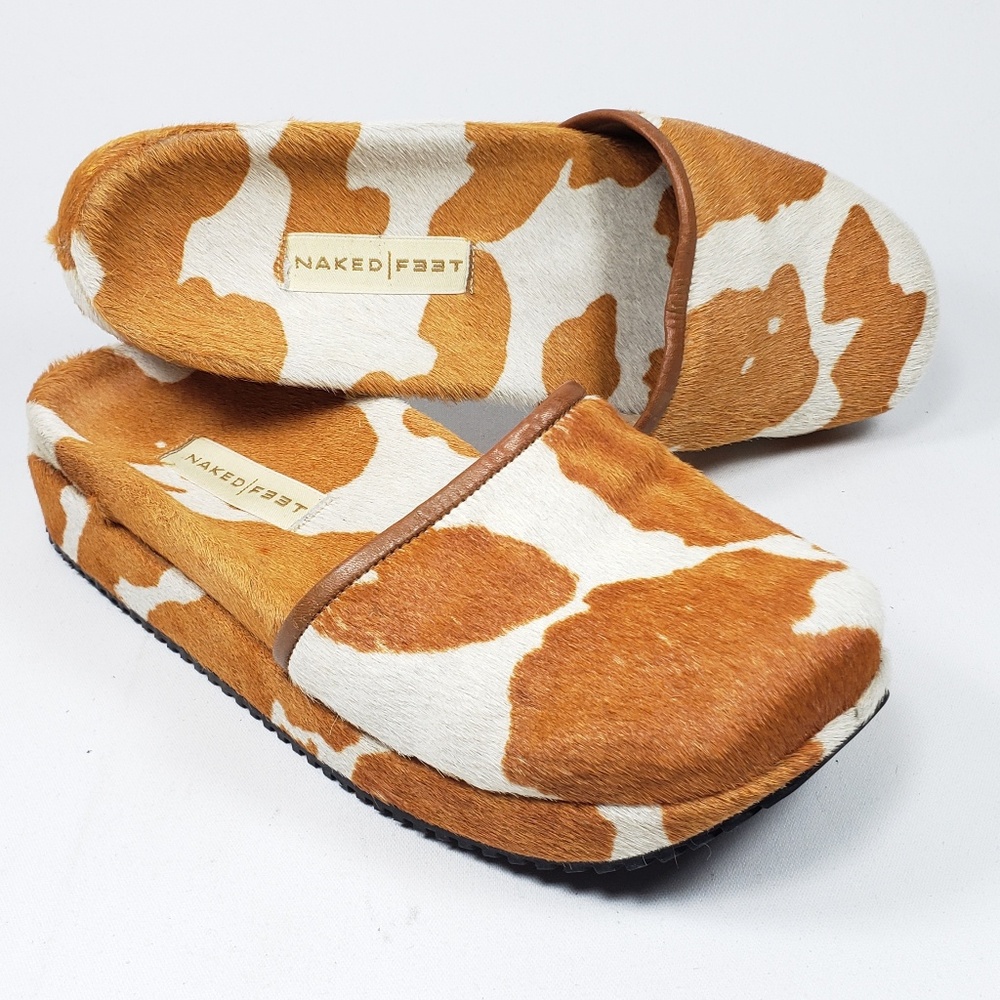 Naked Feet Real Fur Mules Slippers